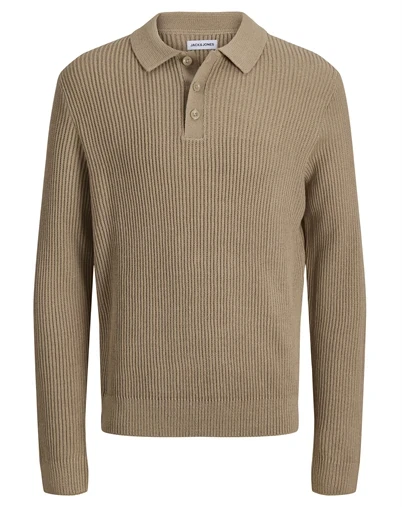 Jack & Jones - JJPannel Strik Polo - Crockery